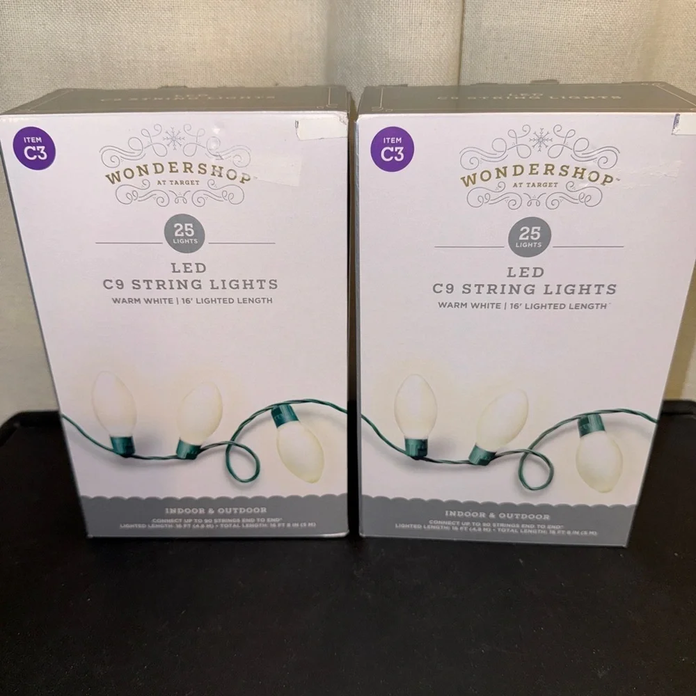 Wondershop Christmas Warm White Lights TWO packs